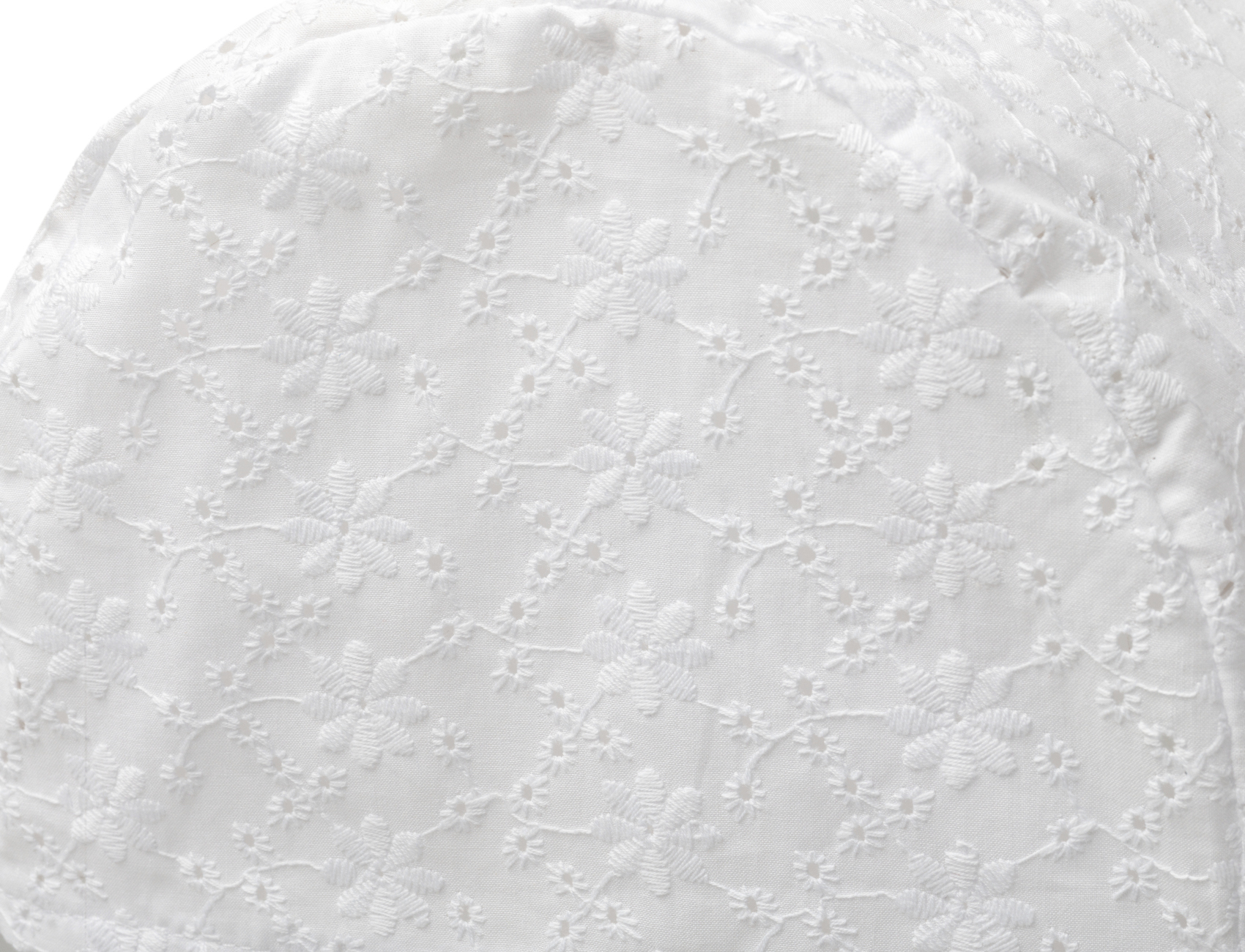 Broderie Anglaise White Cotton Round Armcaps Floral Antimacassar Furniture Cover - Picture 17 of 29