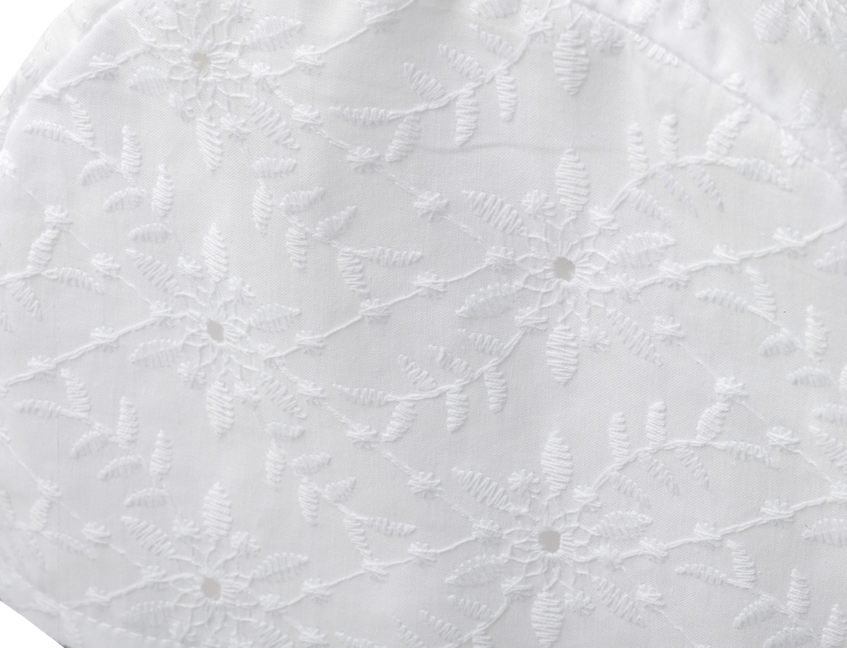 Broderie Anglaise White Cotton Round Armcaps Floral Antimacassar Furniture Cover - Picture 29 of 29