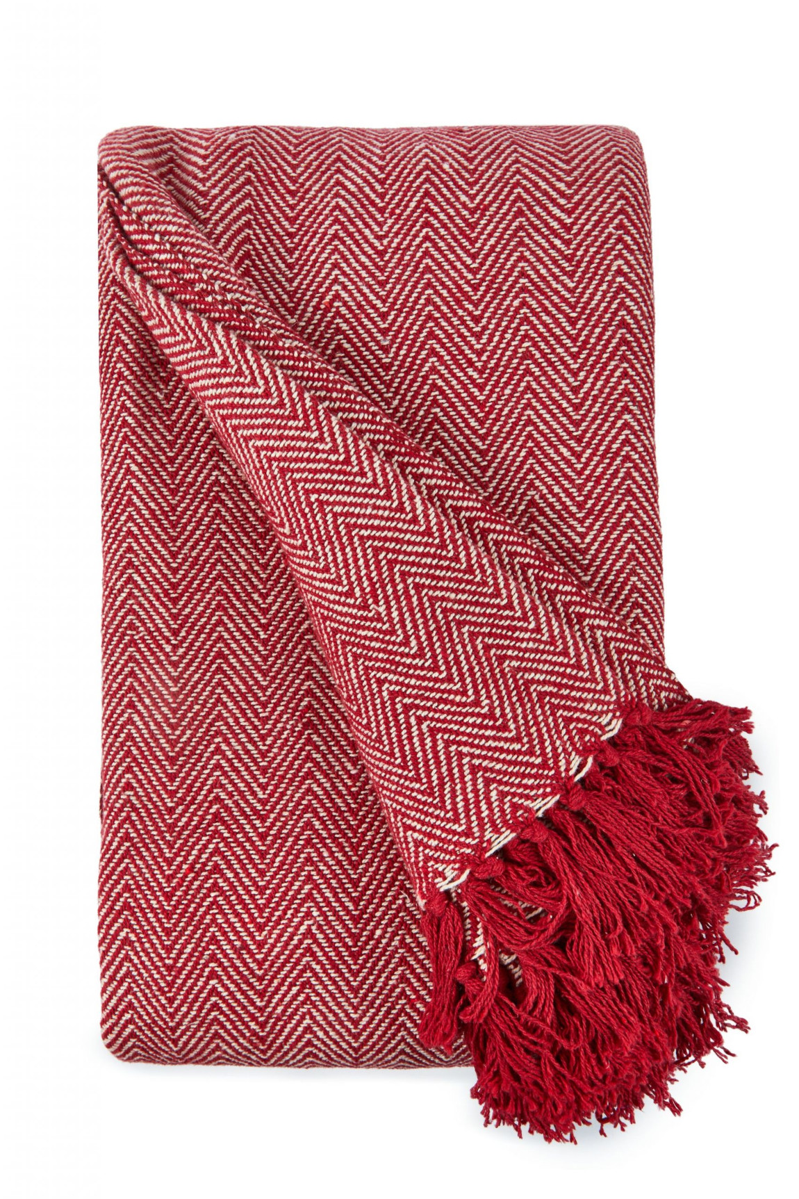 Herringbone Throw Over Recycled Cotton Large Bed Sofa Home Fringed Blanket - Picture 39 of 48