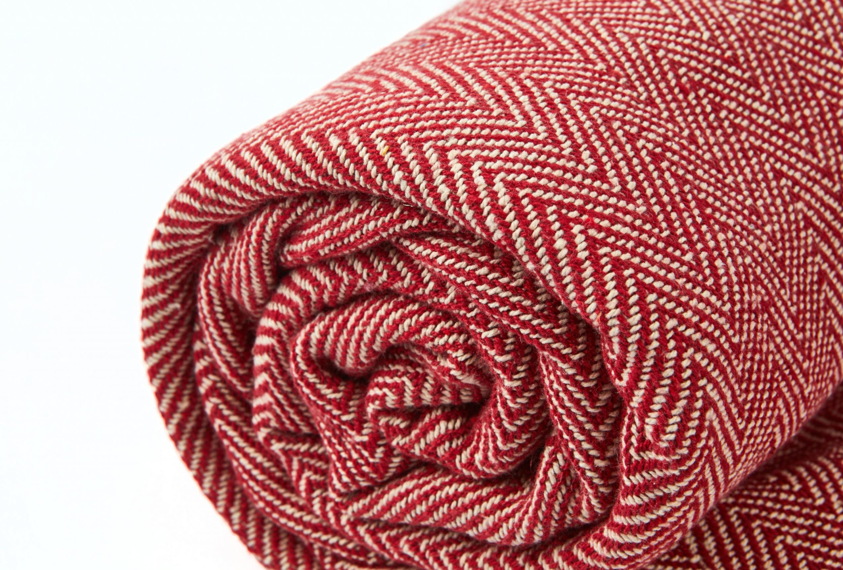 Herringbone Throw Over Recycled Cotton Large Bed Sofa Home Fringed Blanket - Picture 40 of 48