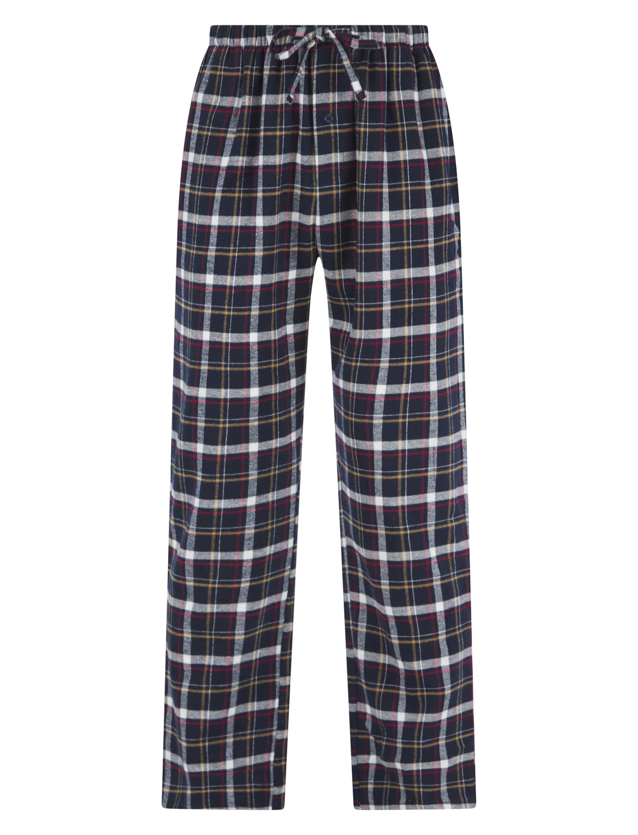 Pigiama uomo Walker Reid nero a quadri fondo 100% cotone pigiama pantalone lounge - Foto 4 di 13