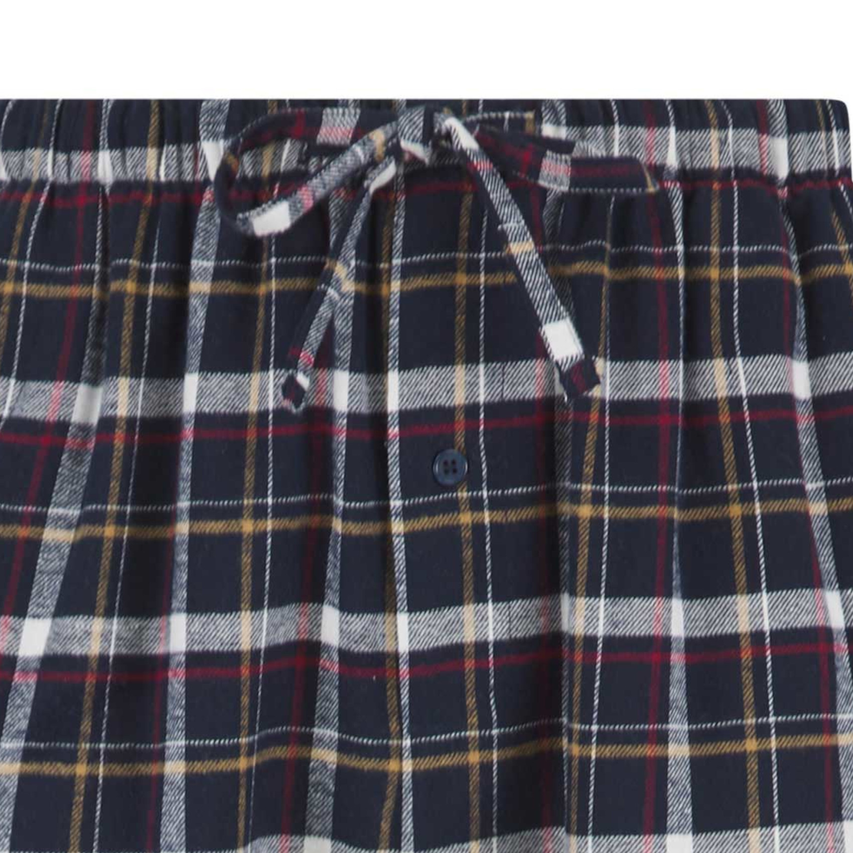 Pigiama uomo Walker Reid nero a quadri fondo 100% cotone pigiama pantalone lounge - Foto 3 di 13