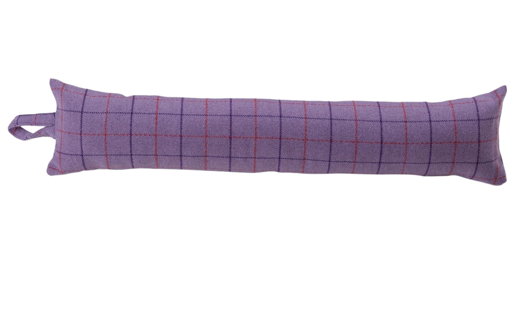 Zugluftstopper Tür Zugluftstopper Flieder Karo Weich Stoff Kältisolator - Bild 3 von 6