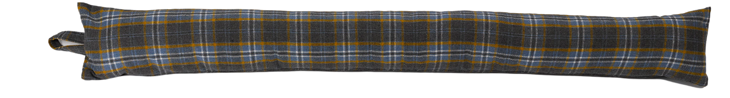 Poly Wool Check Draught Excluder Fabric Extra Long Patio Door Draft Stopper - Picture 7 of 16