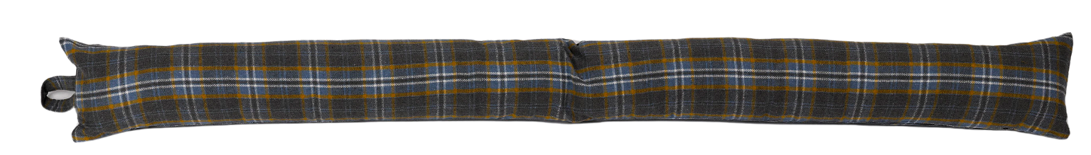 Poly Wool Check Draught Excluder Fabric Extra Long Patio Door Draft Stopper - Picture 8 of 16