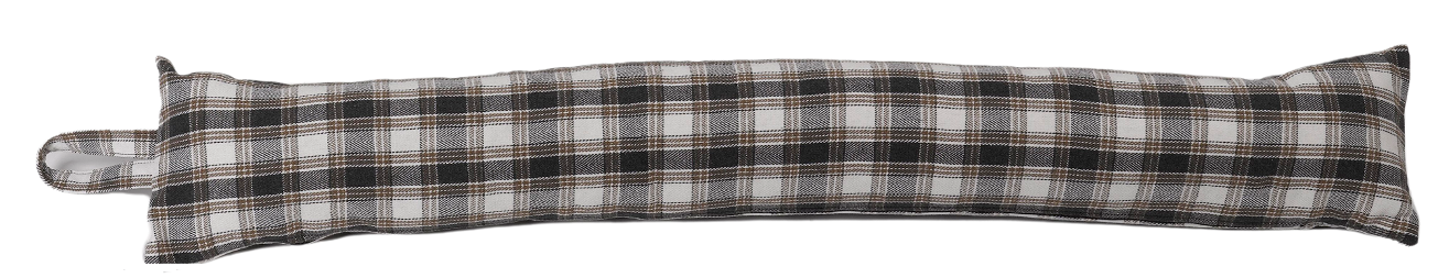 Poly Wool Check Draught Excluder Fabric Extra Long Patio Door Draft Stopper - Picture 14 of 16