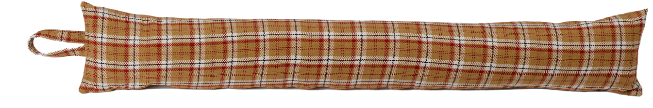 Poly Wool Check Draught Excluder Fabric Extra Long Patio Door Draft Stopper - Picture 10 of 16