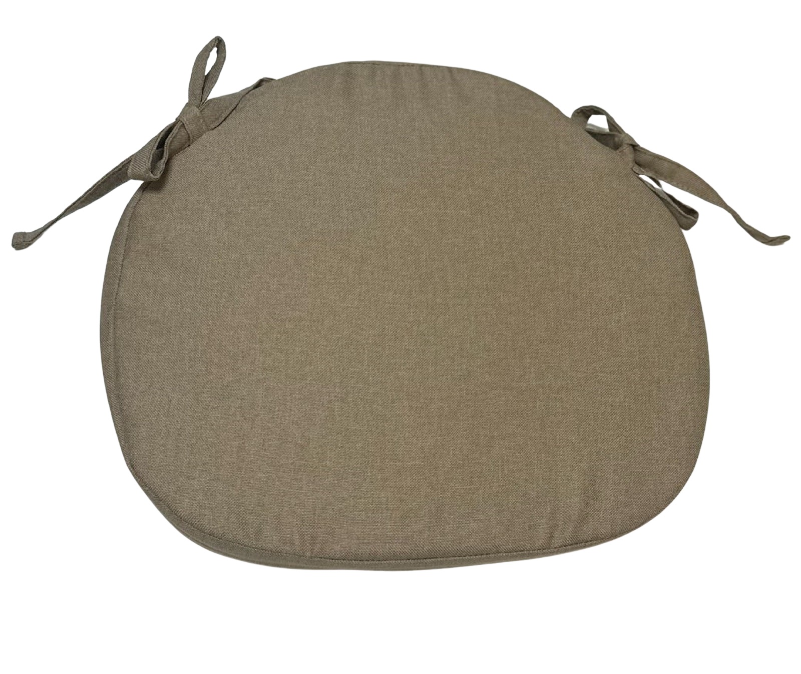 Garden Seat Pad Rounded Tie On Plain Outdoor Dining Chair Cushion - Picture 4 of 5