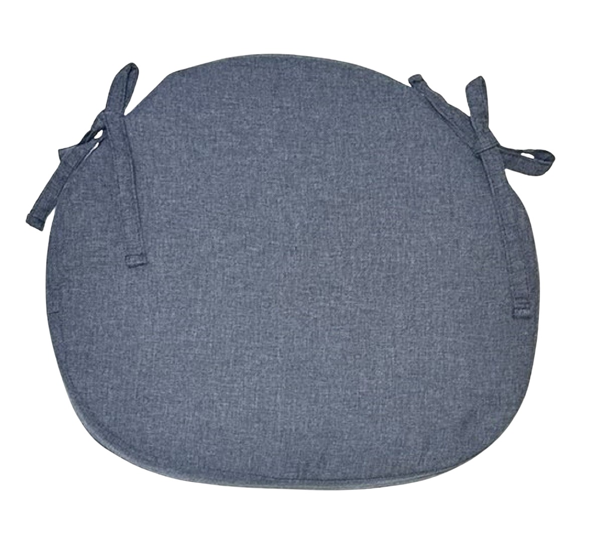 Garden Seat Pad Rounded Tie On Plain Outdoor Dining Chair Cushion - Picture 5 of 5