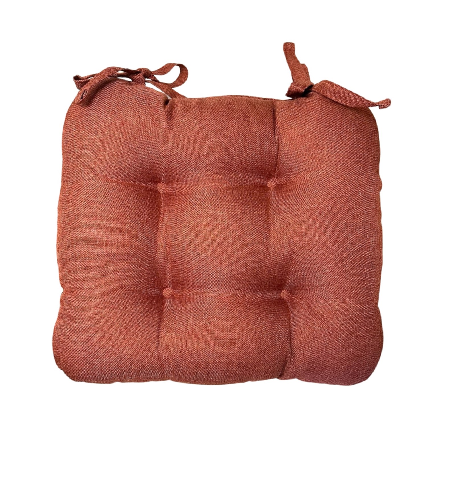 Cojín de asiento de jardín para silla de comedor grueso con lazo en cojín liso para exteriores - Imagen 14 de 14