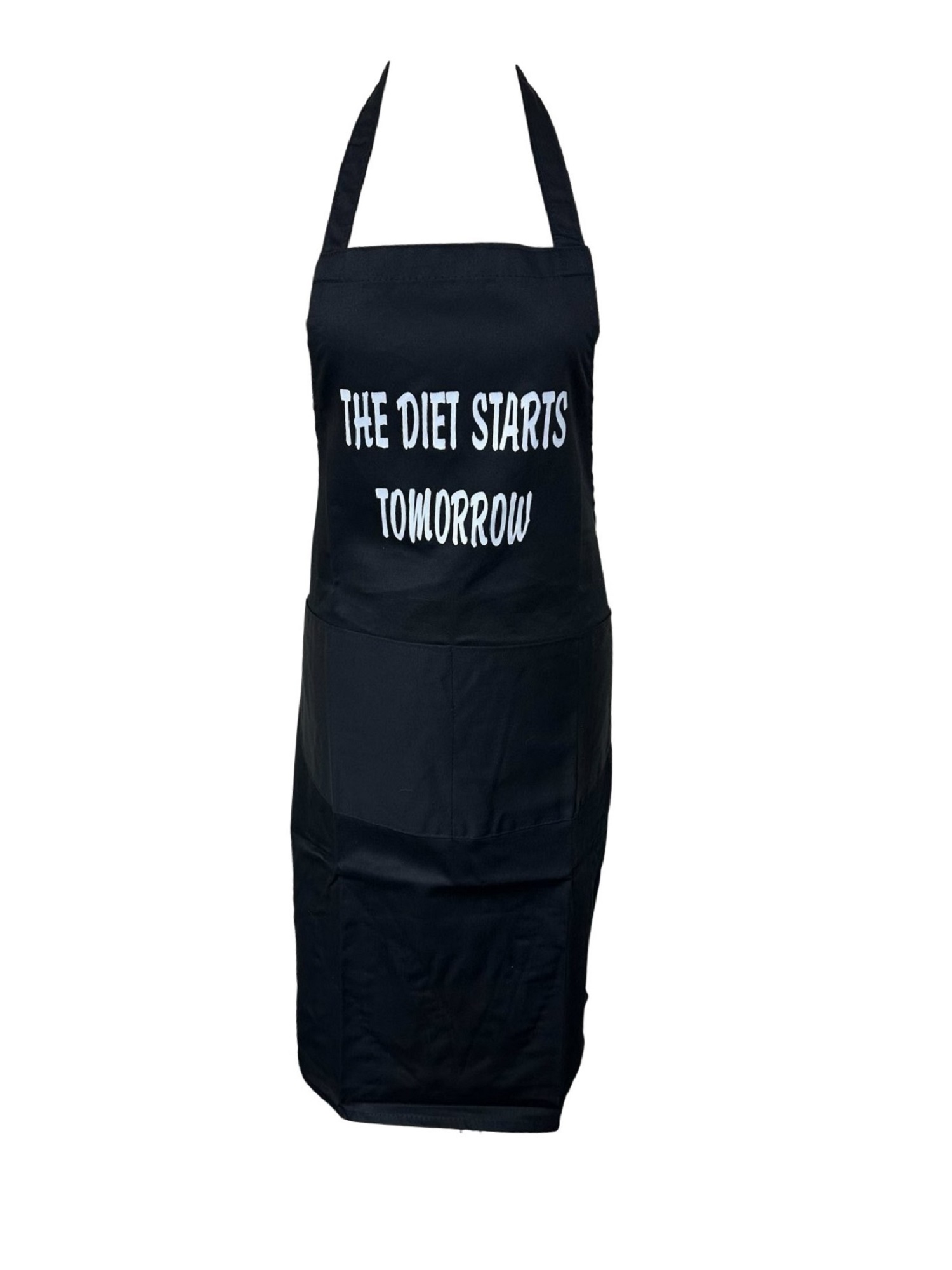 Adults Apron Novelty - Diet Starts Tomorrow 2 Colours Funny Chef Bib Pinny - Picture 4 of 5