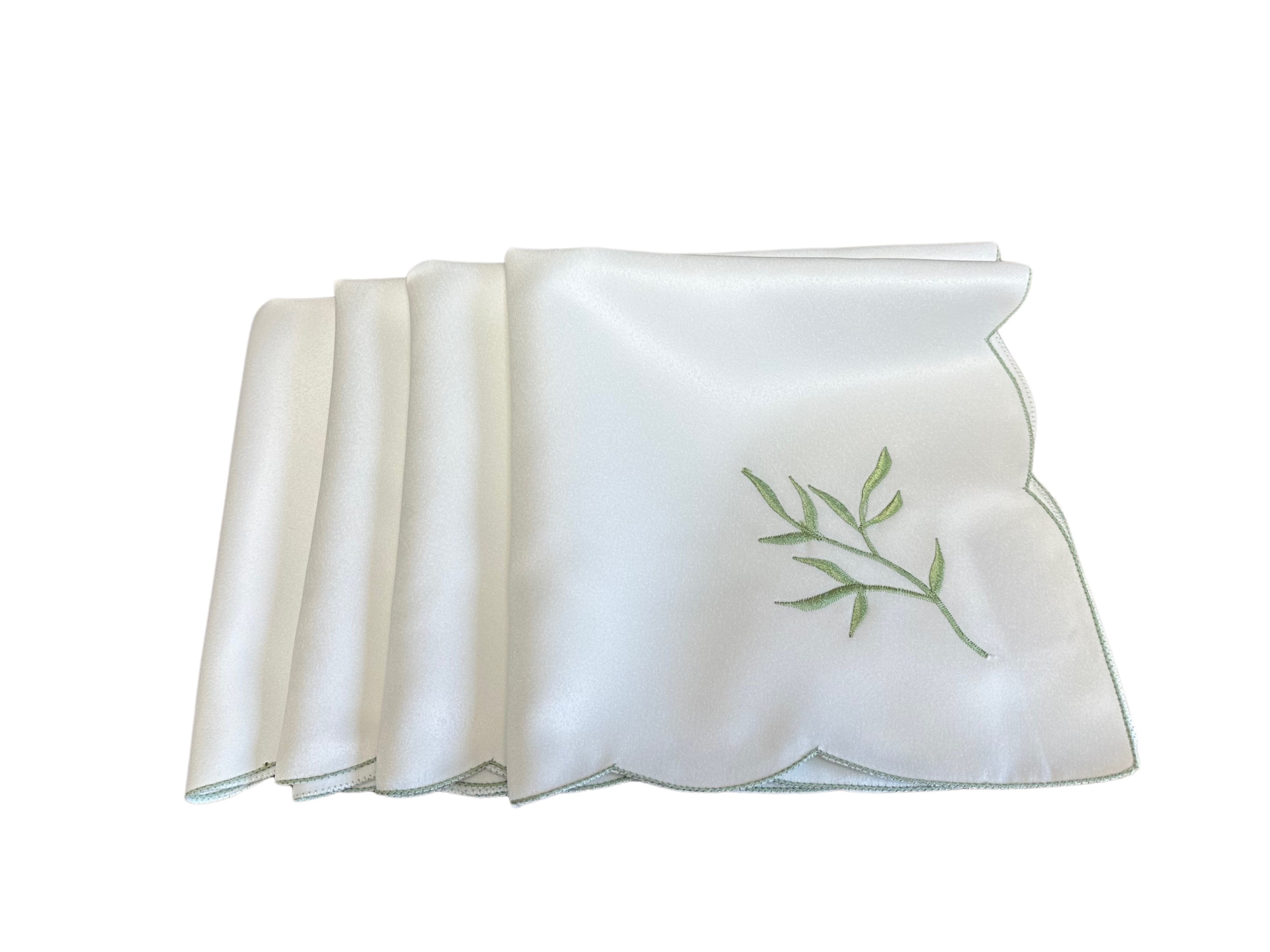 Table Napkins Kitchen Dining Serviettes Sprig Design 18" x 18" Blue Green Pink o - Picture 10 of 16