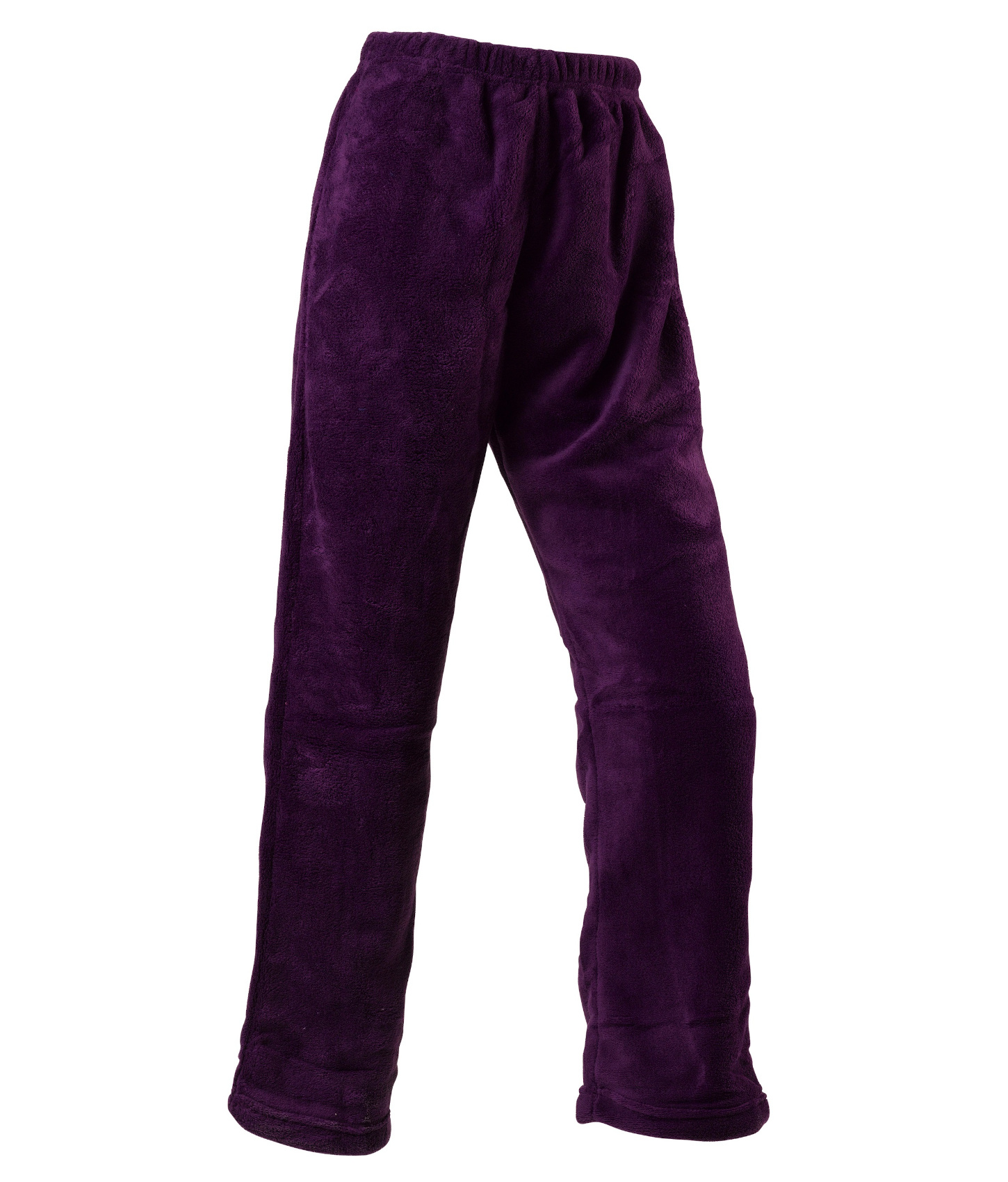 Lounge Pants Womens Soft Thick Coral Fleece Plain PJ Trouser Bottoms Slenderella - Picture 17 of 17