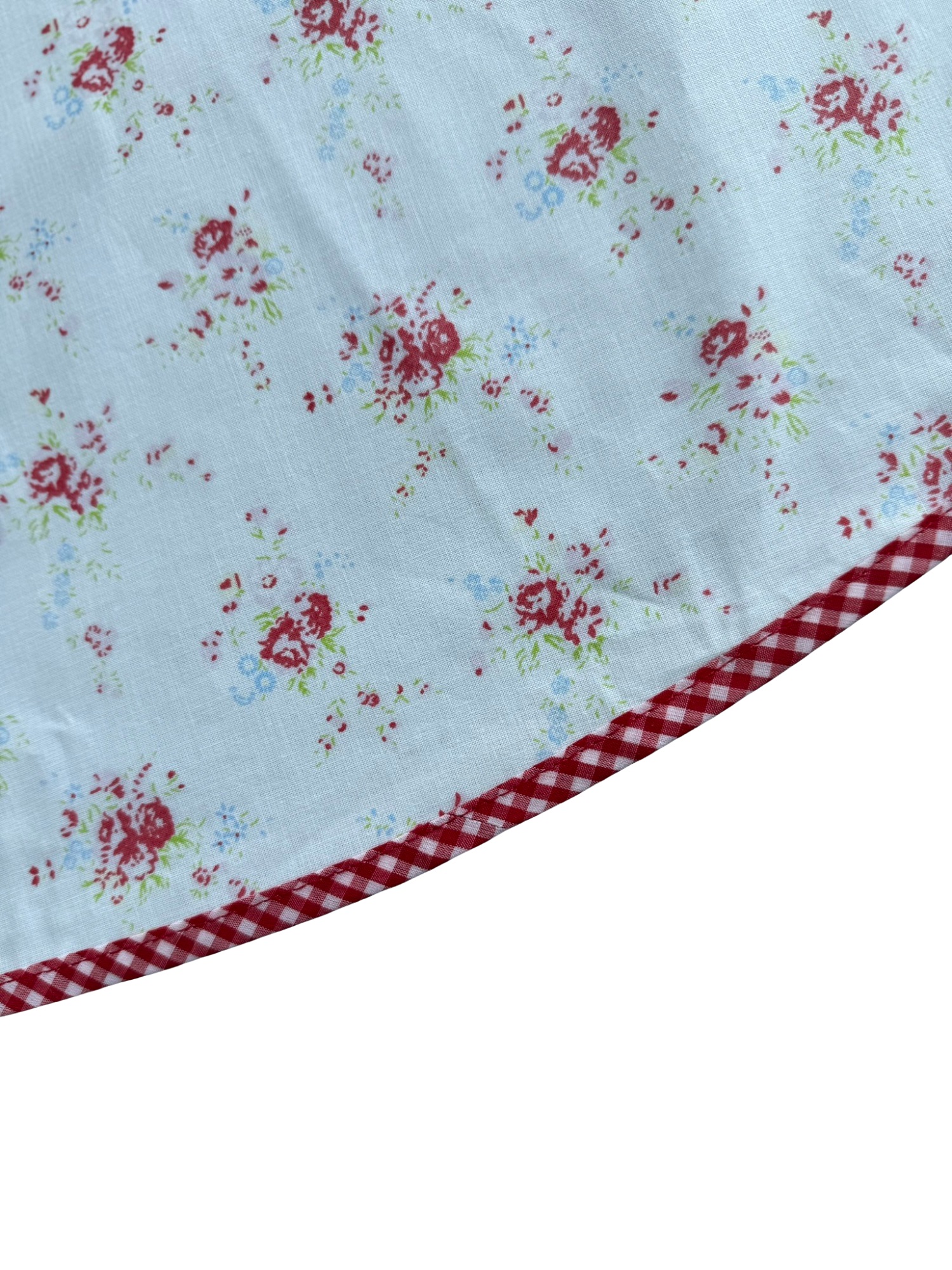 Mantel redondo limpiable y servilletas floral retazos guinga mantel lino 54 pulgadas - Imagen 17 de 20