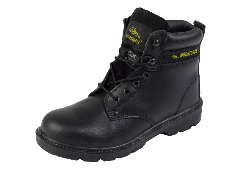 Workforce Steel Toe Cap Lace Up Safety Boots Grade S3 Mens Leather Site ...