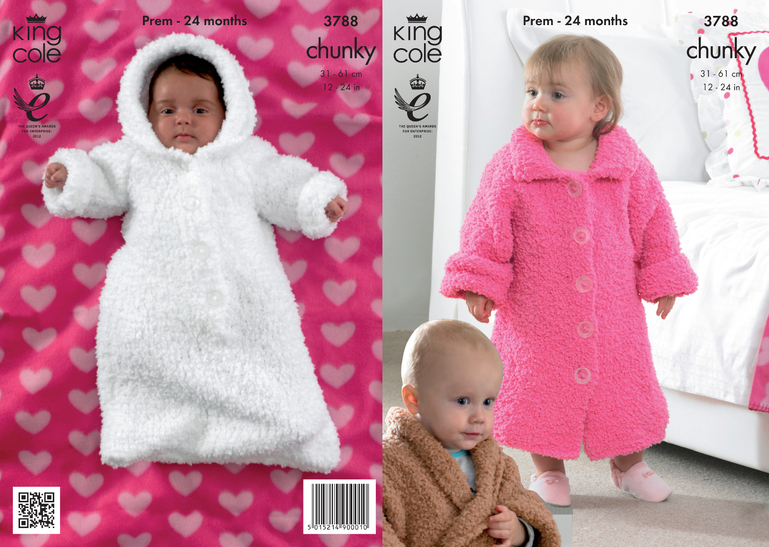 Cuddles Chunky Knitting Pattern King Cole Sleeping Bag & Dressing Gowns 3788 eBay