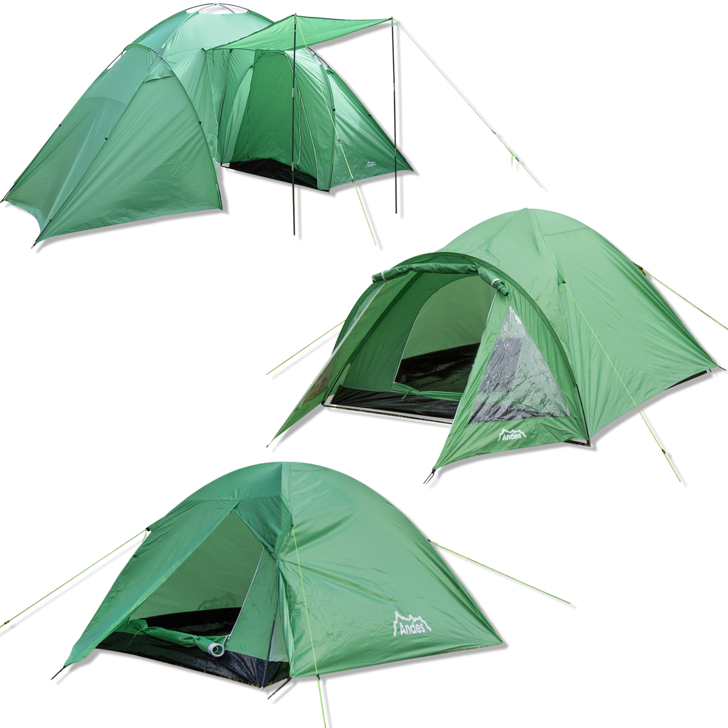 Andes Sierra 2/3/4/5/6 Person Man Berth Outdoor Double Skin Dome Tent ...