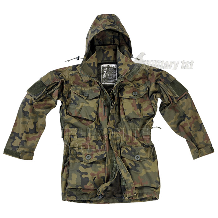 HELIKON ARMY SMOCK FIELD PARKA HOODED MENS JACKET POLISH US WOODLAND ...