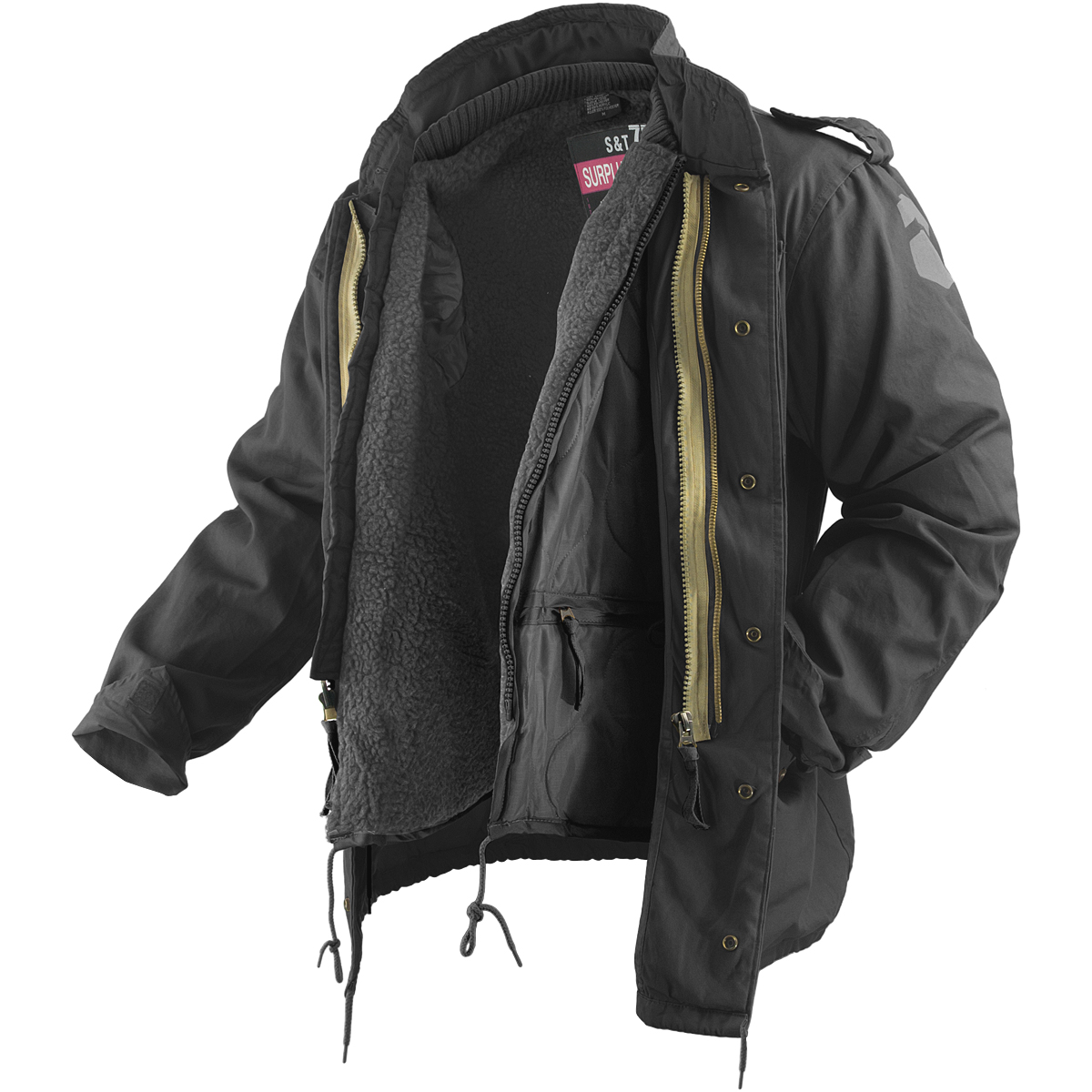 anytee［M］Super Black\" USARMY NYLON PARKA Super Black