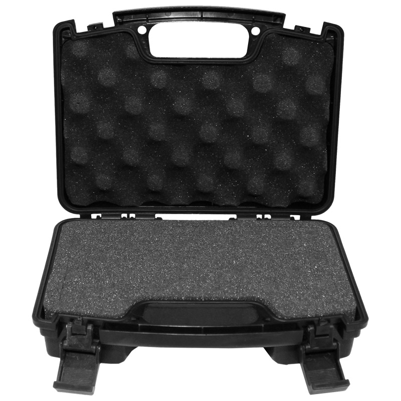 TACTICAL SMALL PLASTIC SINGLE PISTOL GUN CARRY HAND CASE LOCKABLE