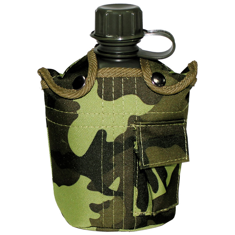 Mil-Tec Militar Ejército Cantimplora Botella Agua Ejército Alice 1L Woodland