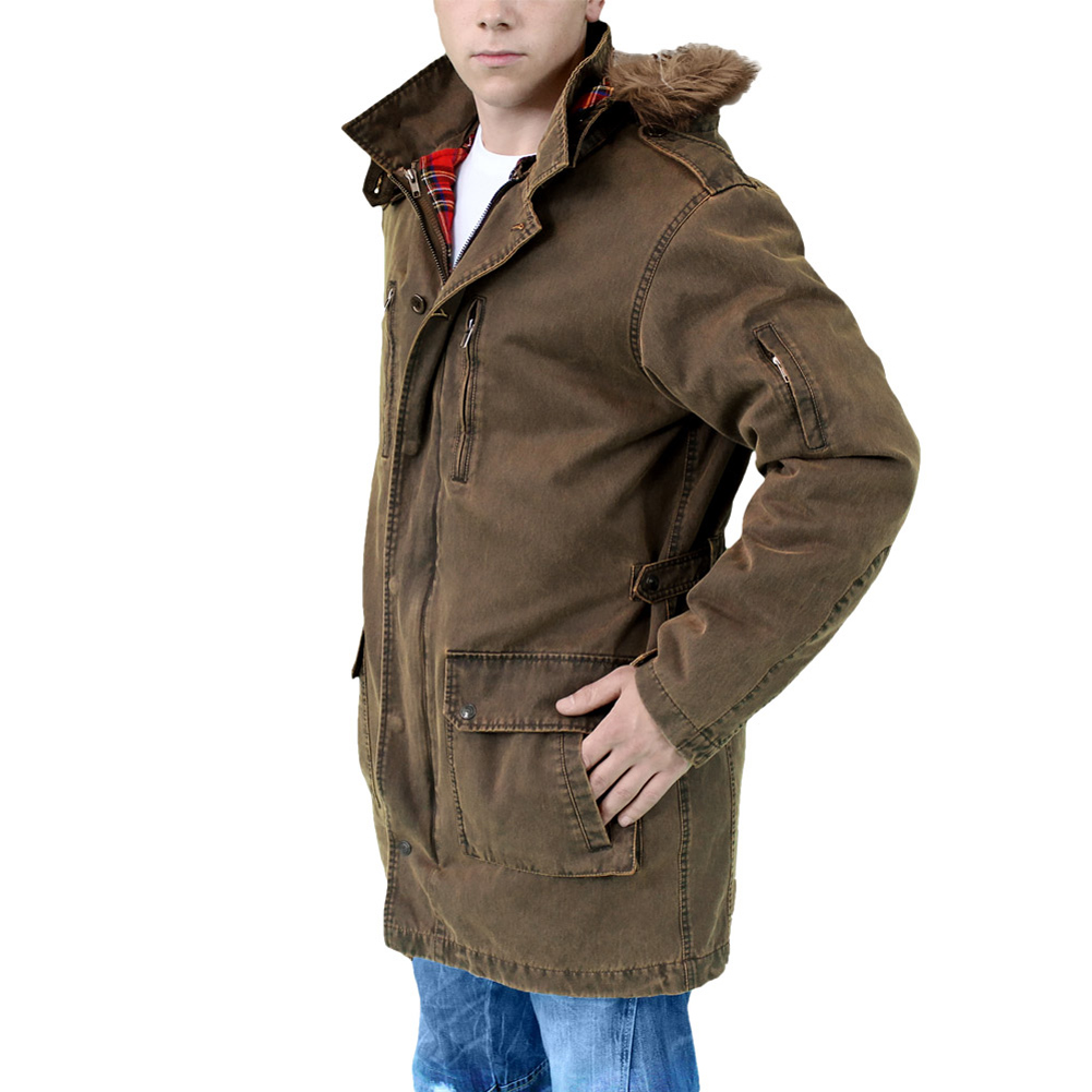 SURPLUS XYLONTUM GIANT PARKA MENS LONG HOODED JACKET WATERRESISTANT