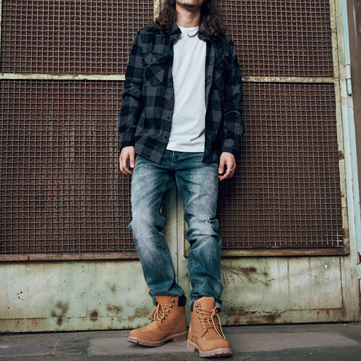 Brandit Checked Flannel Shirt - Classic Plaid Button-Up For Men, Casual & Comfortable Fit