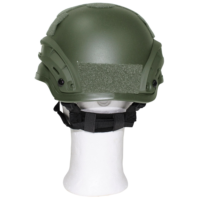 Casque Tactique MICH 2002 Avec Rails, Olive – MFH, Neuf