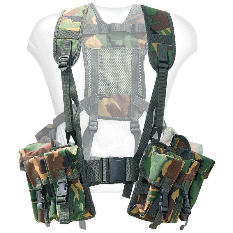 WEB-TEX STANDARD P.L.C.E. TACTICAL WEBBING SET ARMY CARGO VEST CORDURA ...