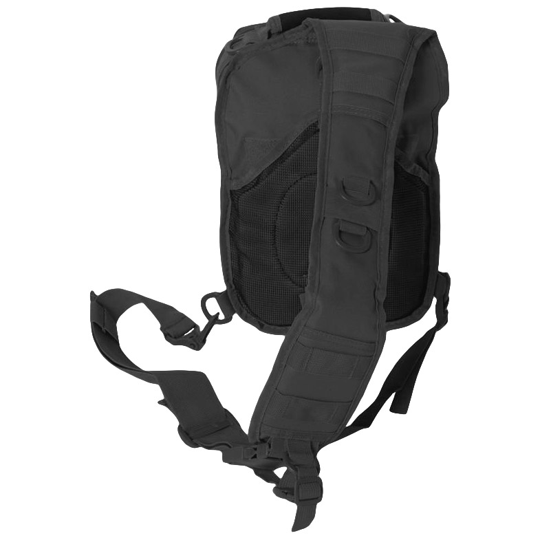 Tactische Dagrugzak Zwart Mil-Tec US Assault Pack – Eén Schouderband, Zwart Klein (S), Met Meerdere Zakken En Compressiebanden Kleine Tactische Rugzak