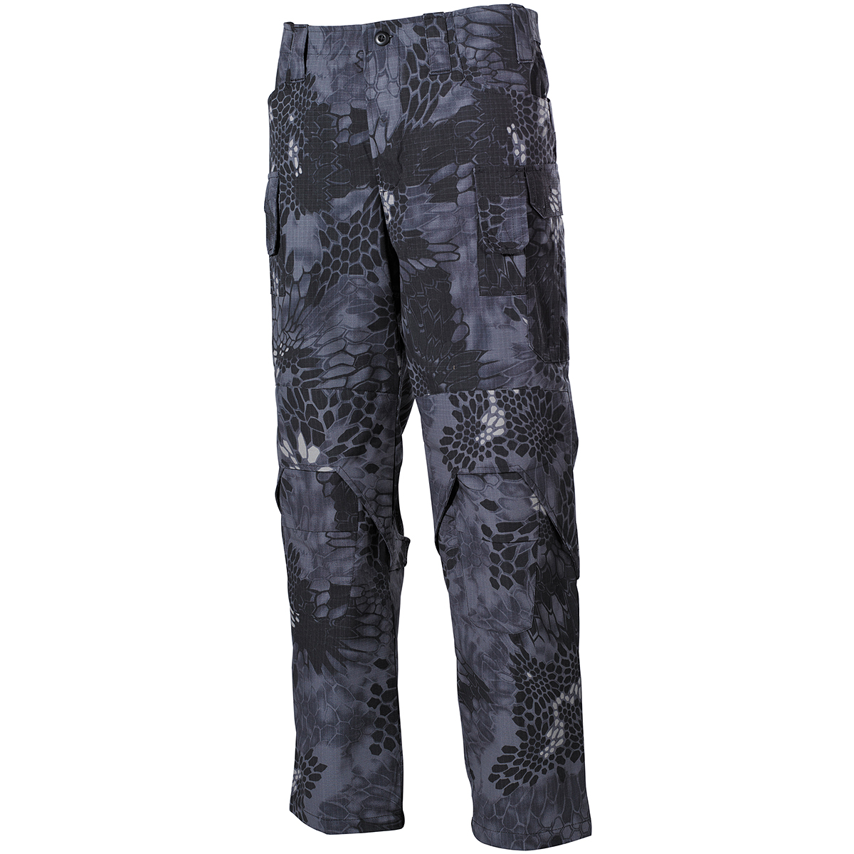 black camo trousers