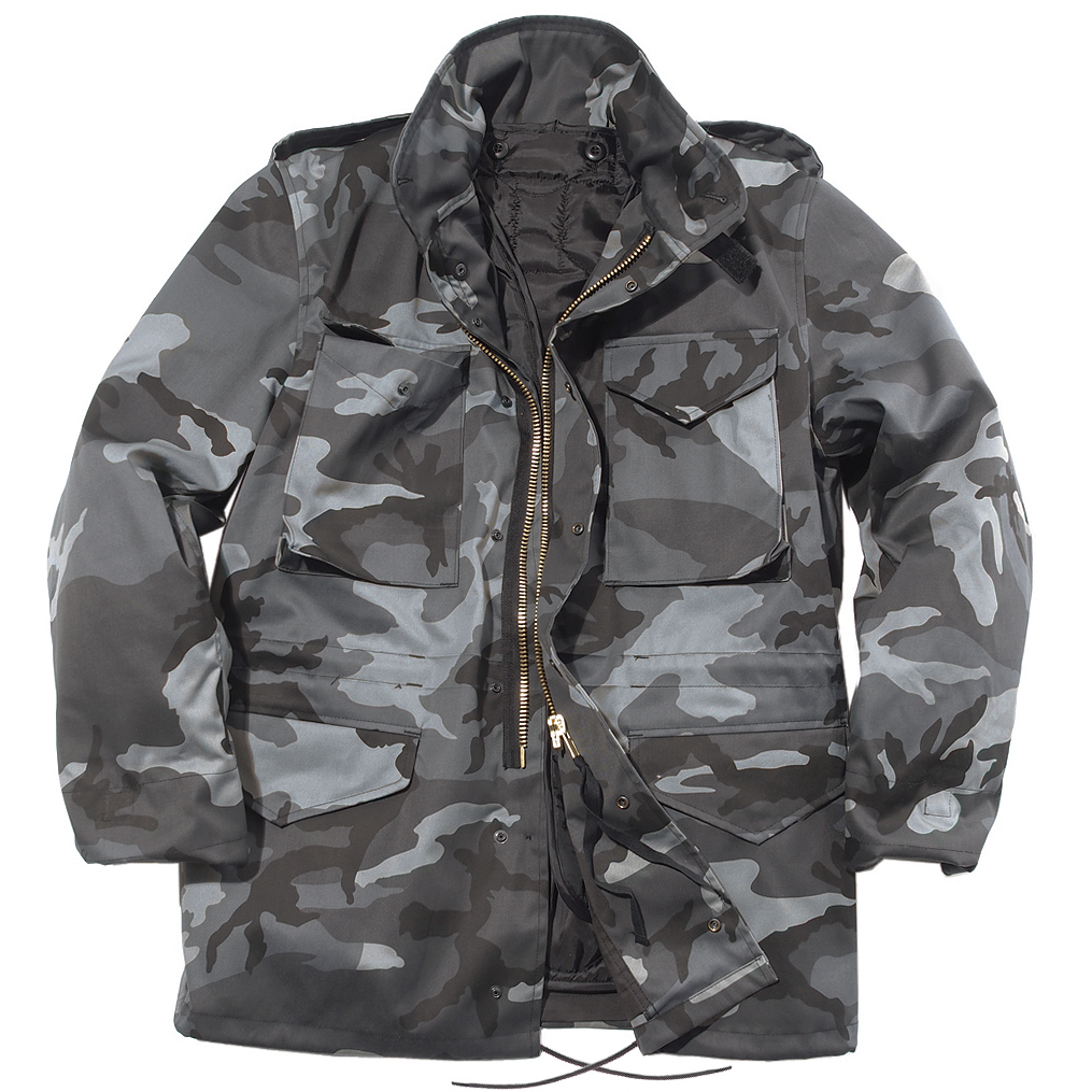 CLASSIC M65 ARMY COMBAT FIELD MENS JACKET US M-65 COAT PARKA + LINER S ...