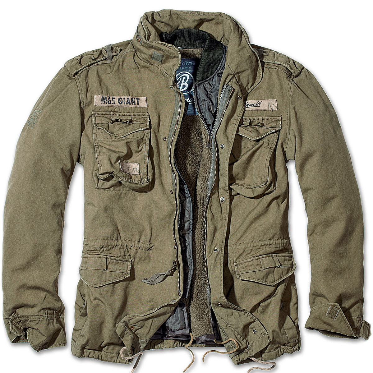 Brandit Classic M65 Mens Field Jacket Warm Lining Hunting Parka Army ...