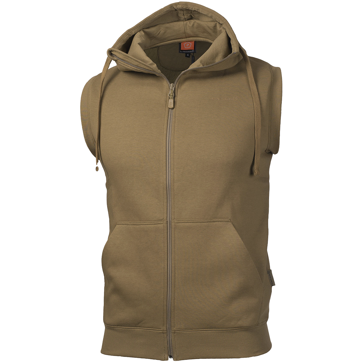 mens sleeveless jacket with hood