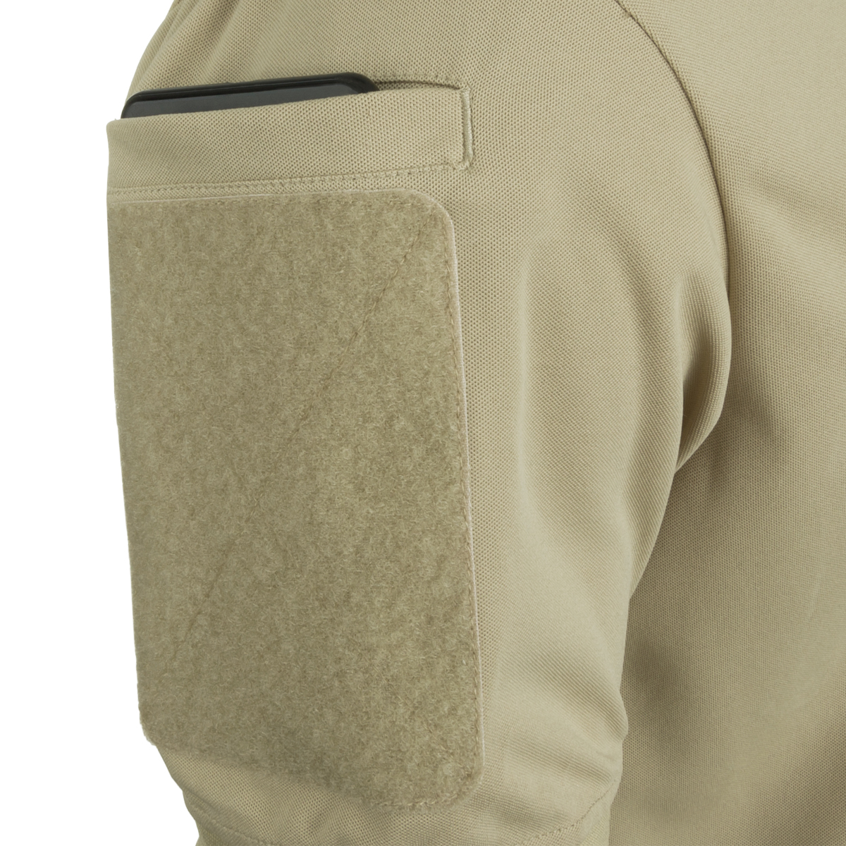 Hazard 4 Quickdry Undervest Plain Front Battle Polo Shirt Mens Military Top Tan