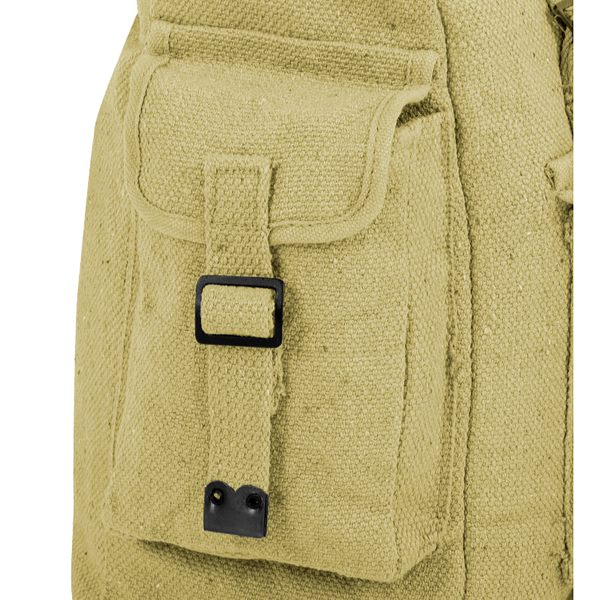 Sac à Dos Vintage Highlander Web - Grand Format En Coton Beige/kaki - Réf. BP007-BE - Neuf