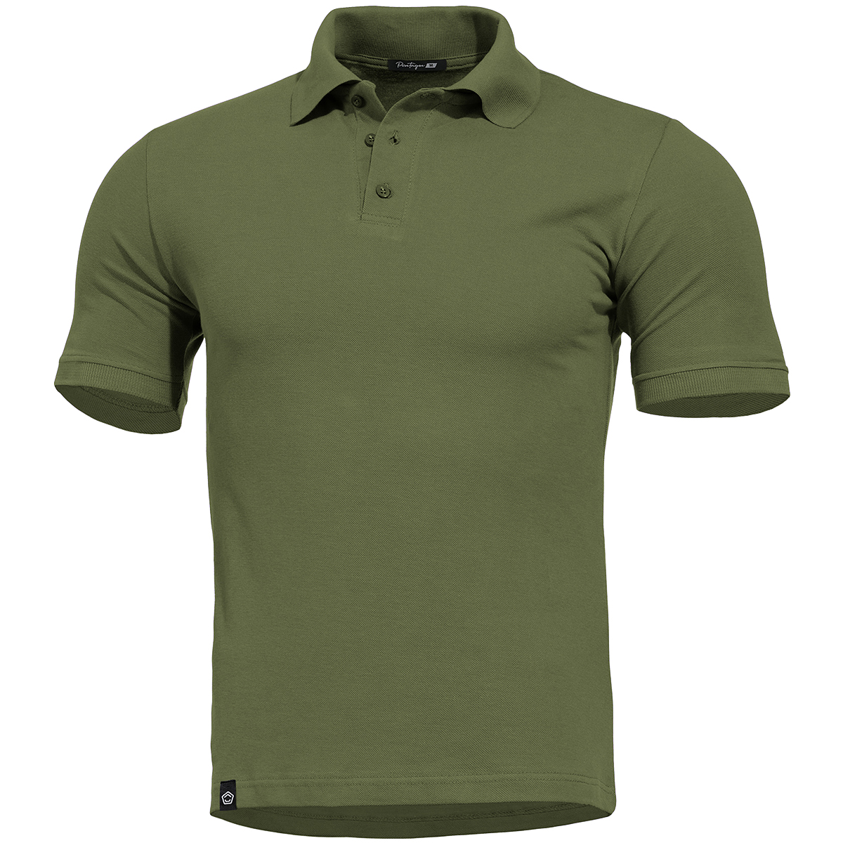 Pentagon Sierra Polo Shirt Army Combat Top Military Tactical Mens T-Shirt Olive - Picture 2 of 8