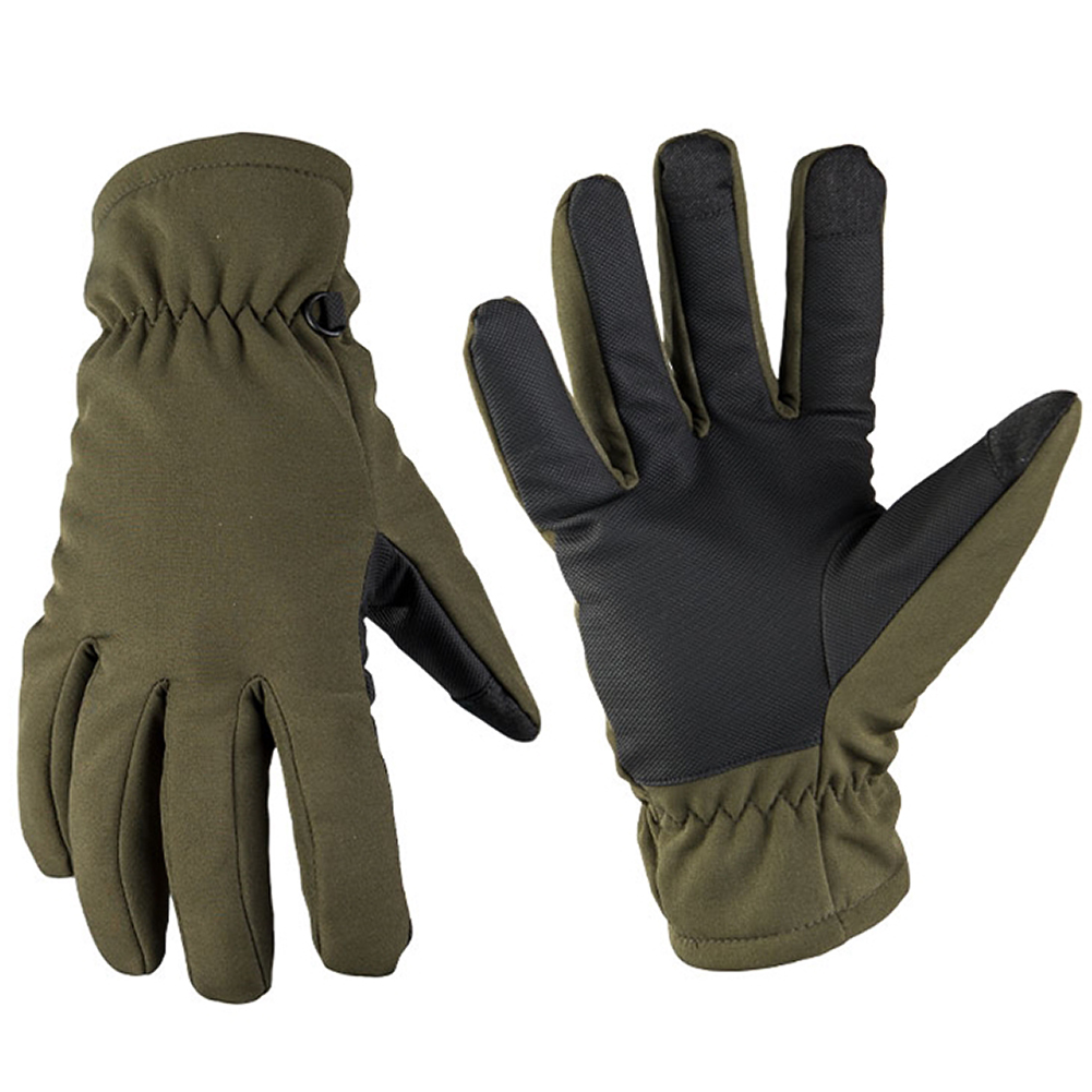 Mil-Tec Softshell Thinsulate Gloves Warm Trekking Hiking Hand Patrol Duty  Olive