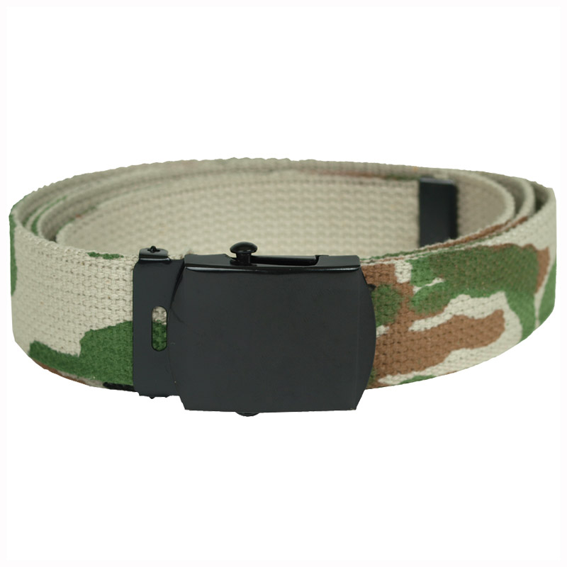 Army Style Combat Patrol Mens Cadet Webbing Belt Cotton Canvas US ...