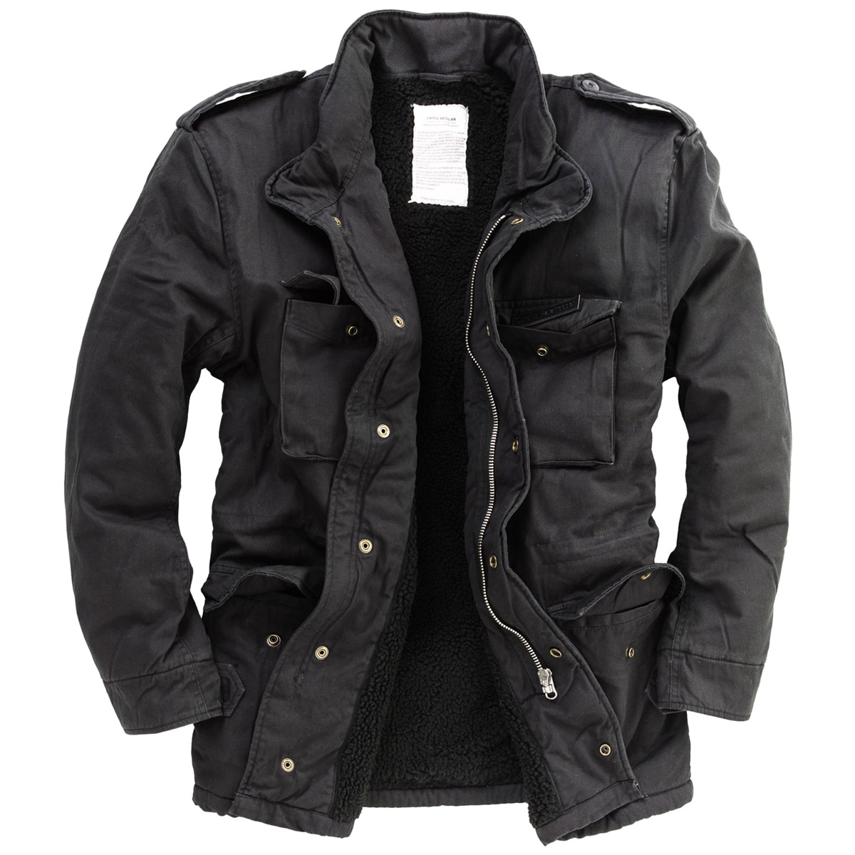 military style winter jacket