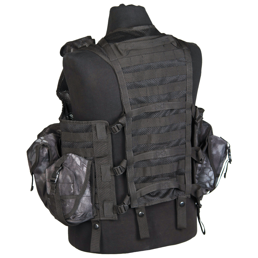 Mil-Tec Vest Tactical Modular Military Army Webbing MOLLE Carrier ...