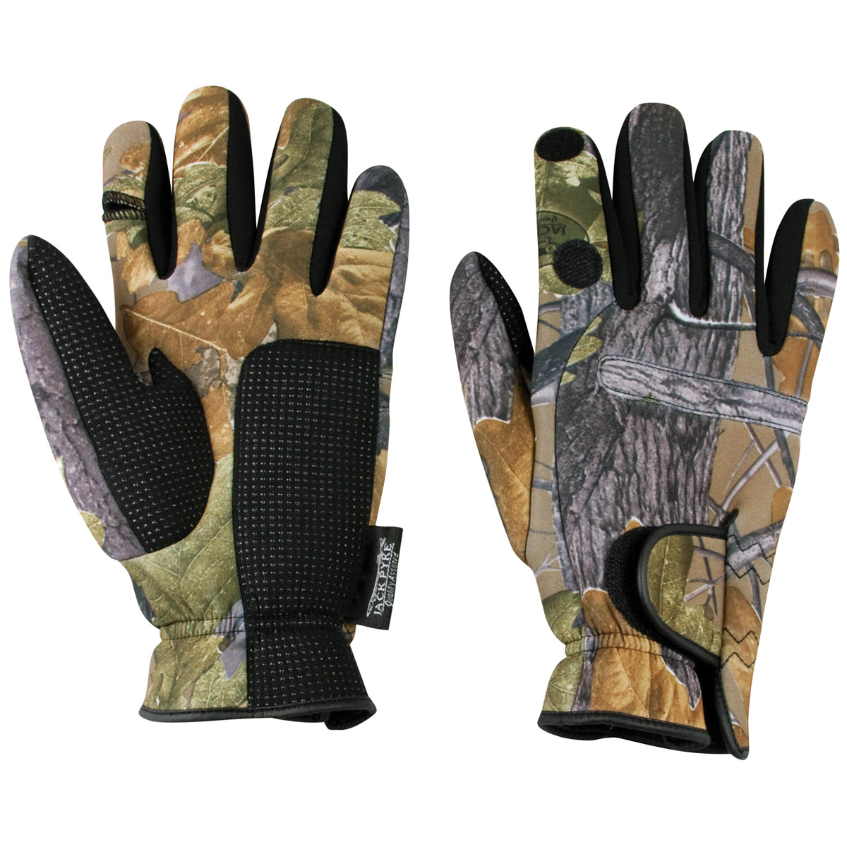 Jack Pyke Padded Neoprene Hunting Shooting Mens Warm Gloves English Oak