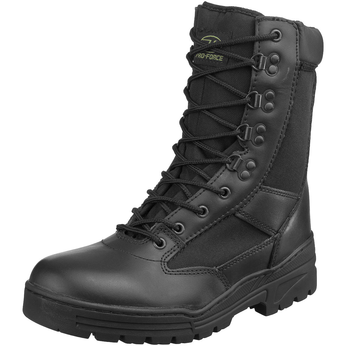 Highlander Alpha Boots Mens Tactical Leather Army Military Hiking Footwear Black - Picture 2 of 8