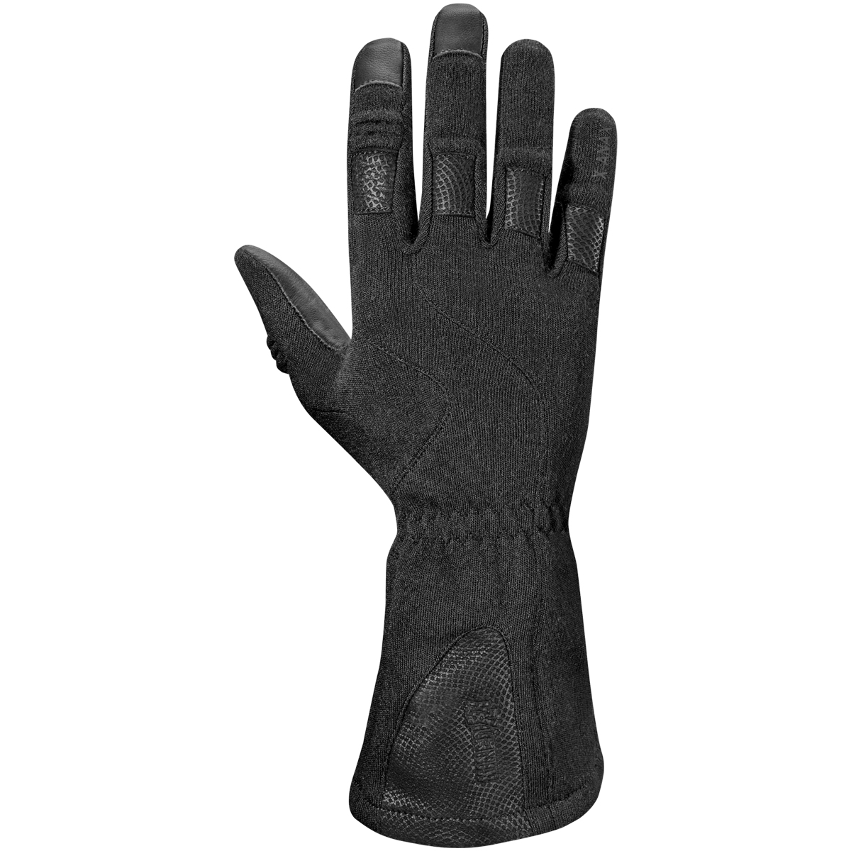 Gants Tactiques Professionnels KinetiXx X-Pro - Homme, Noir, Cuir & Carbone, Pour Travail/militaire
