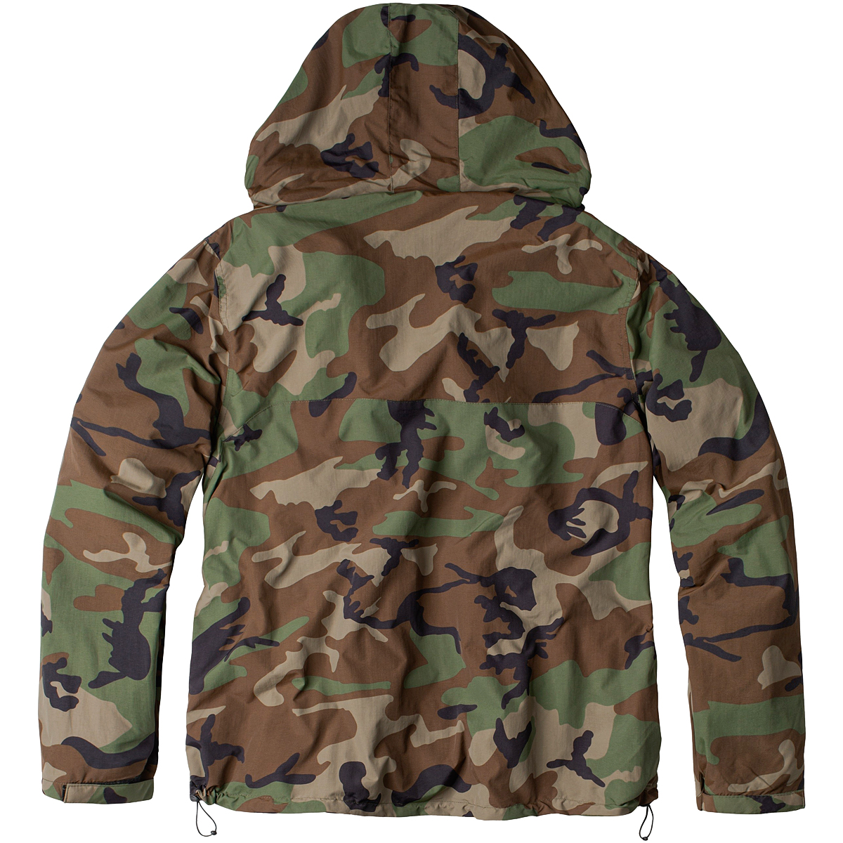 Surplus Windbreaker Jacket Zipper Water Repellent Hood Anorak Mens