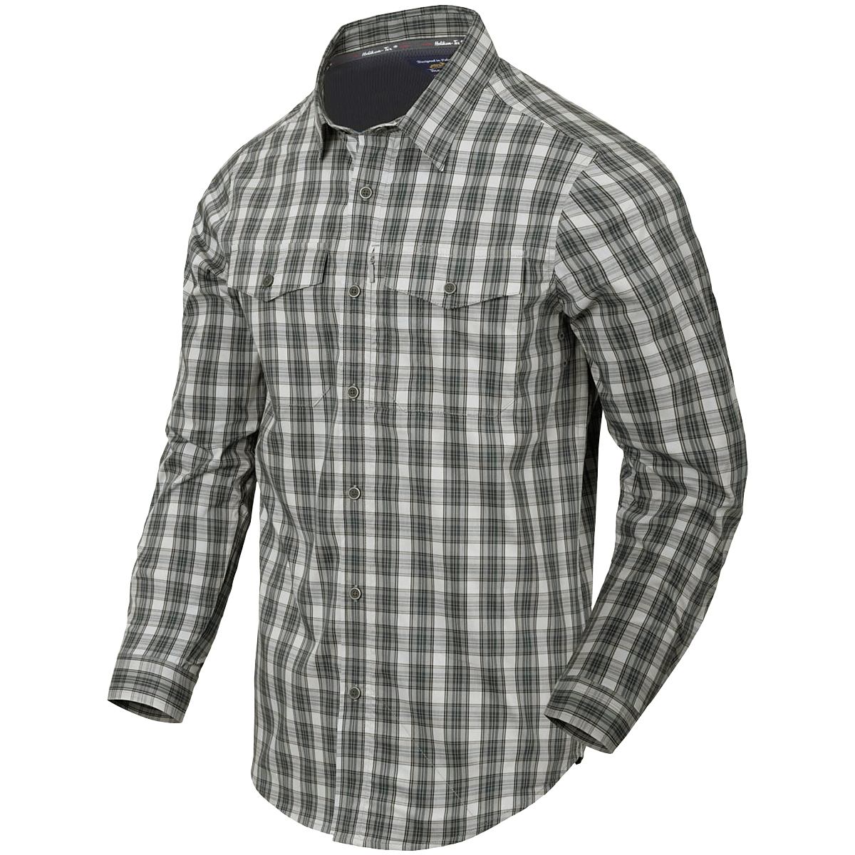 Helikon-Tex Covert Concealed Carry Shirt Mens Long Sleeve Urban Foggy Grey Plaid