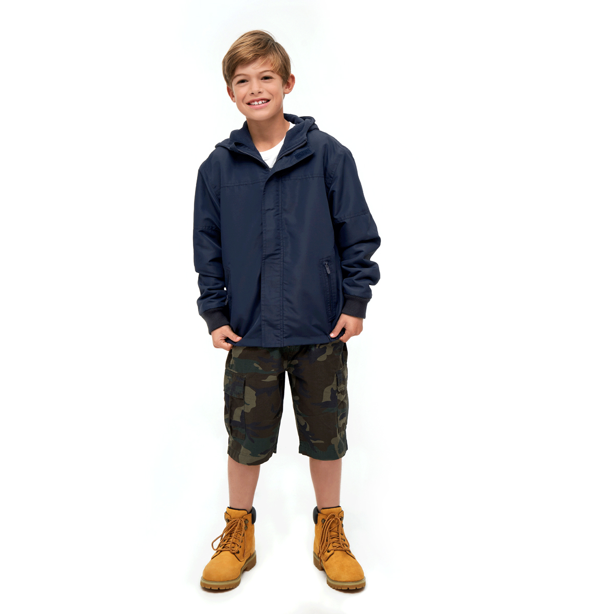 Giacca A Vento Estiva Brandit Kids - Unisex, Impermeabile, Con Cappuccio, Per Bambini E Ragazzi - Foto 3