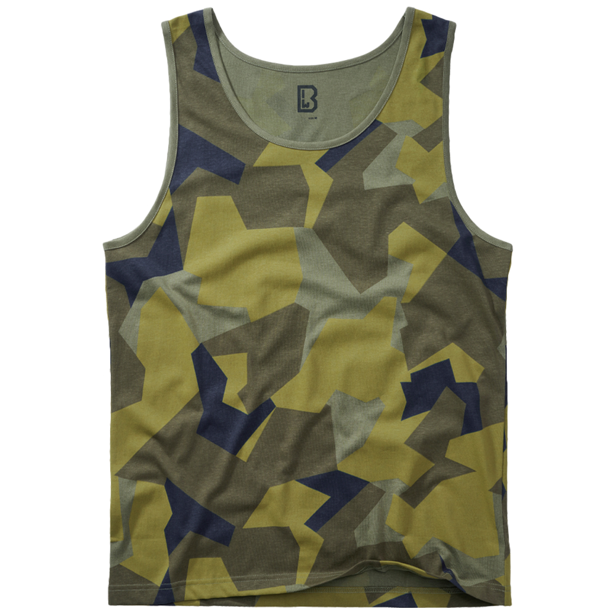 Brandit Tank Top Bushcraft Mens Casual Gym Travel Cotton Swedish M90 Camo - Picture 2 of 11