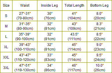 Us Military Clothing Size Chart