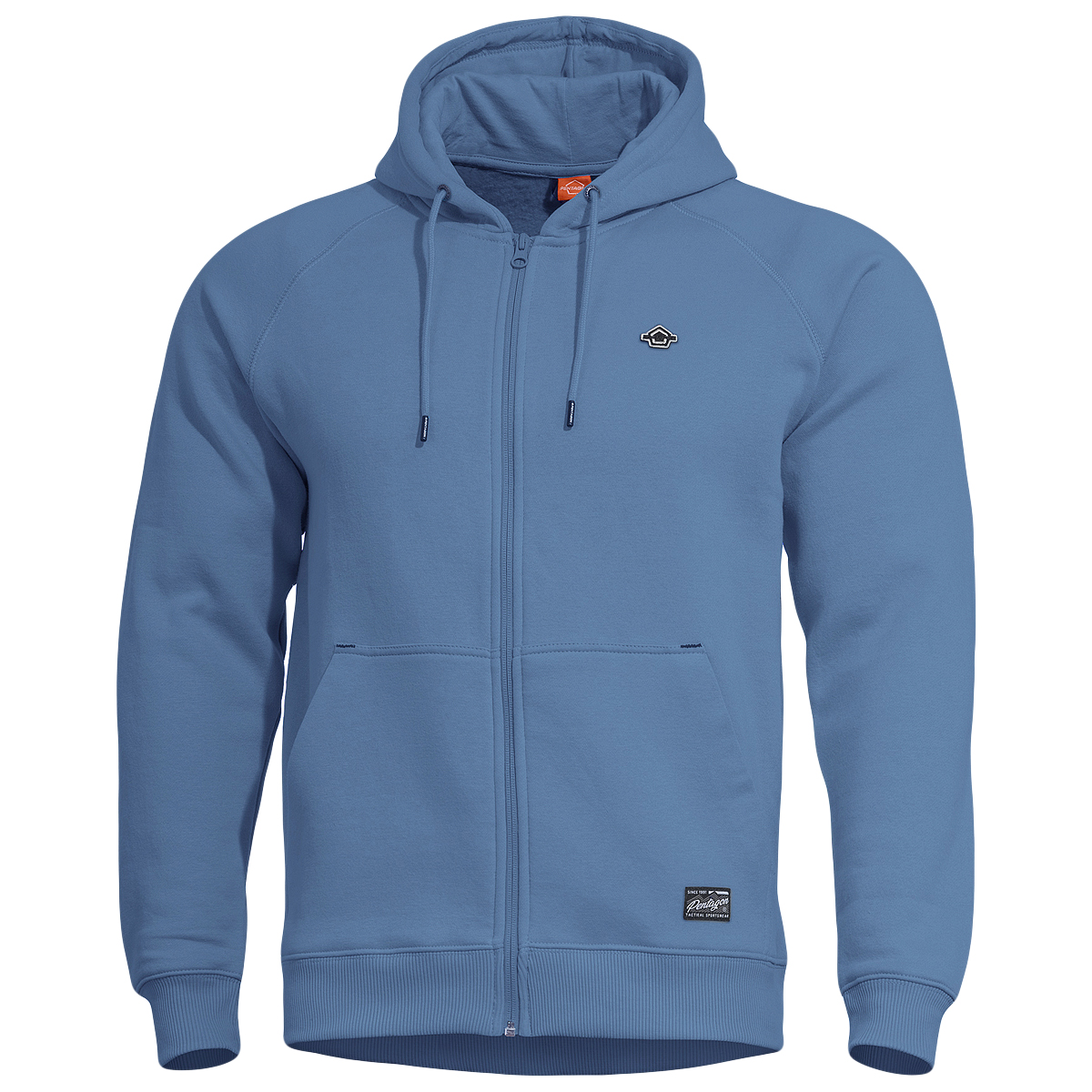 Pentagon Phaeton Zipped Hoodie Mens Outdoor Gym Travel Fleece Hiking Dawn Blue - Picture 2 of 8